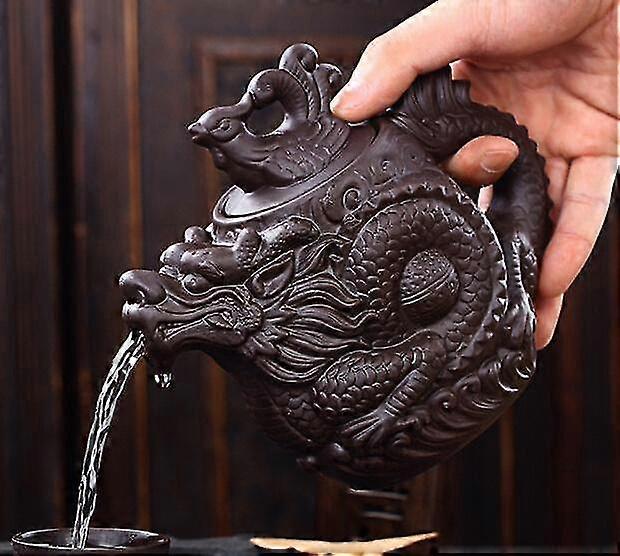 teapot dragon phoenix capacity yixing purple authentic