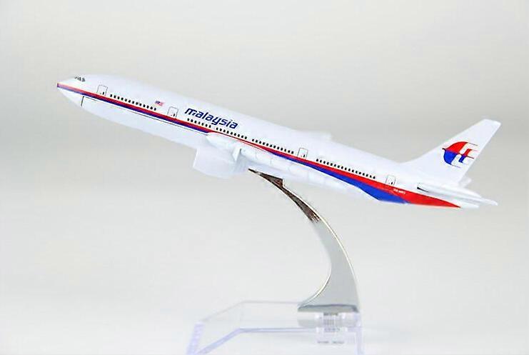 飛行機模型ボーイング777マレーシア航空航空機MH-370子供のおもちゃクリスマスプレゼントのための金属シミュレーション飛行機モデル