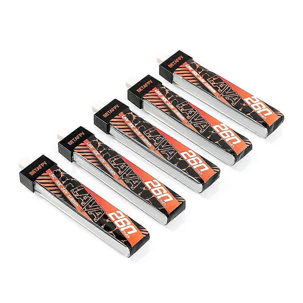 5 PCS /10 PCS BETAFPV 3.8V 260mAh 80C 1S LiHV Battery High Performance Z-Folding Process BT2.0 Conne