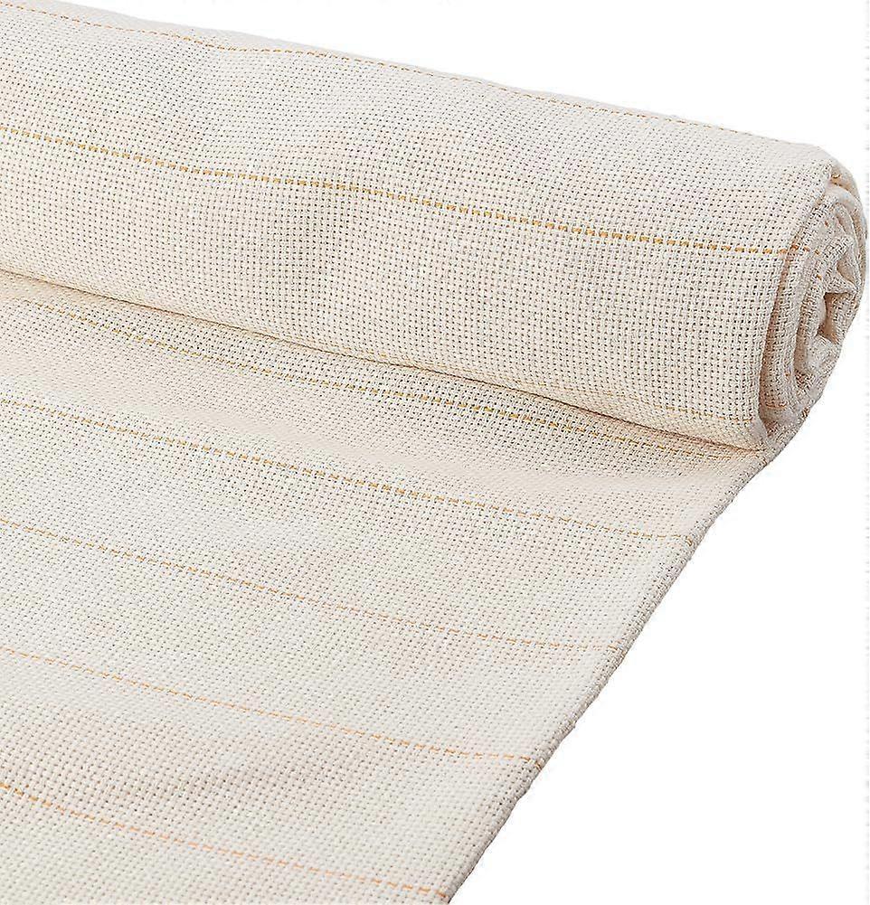 Large Monk's Cloth 59.5x39.3" Primary Tufting Cloth with Marked Lines Needlework Fabric for Needle Punch Cross Stitch Embroidery Quilting 0.7mm Thick