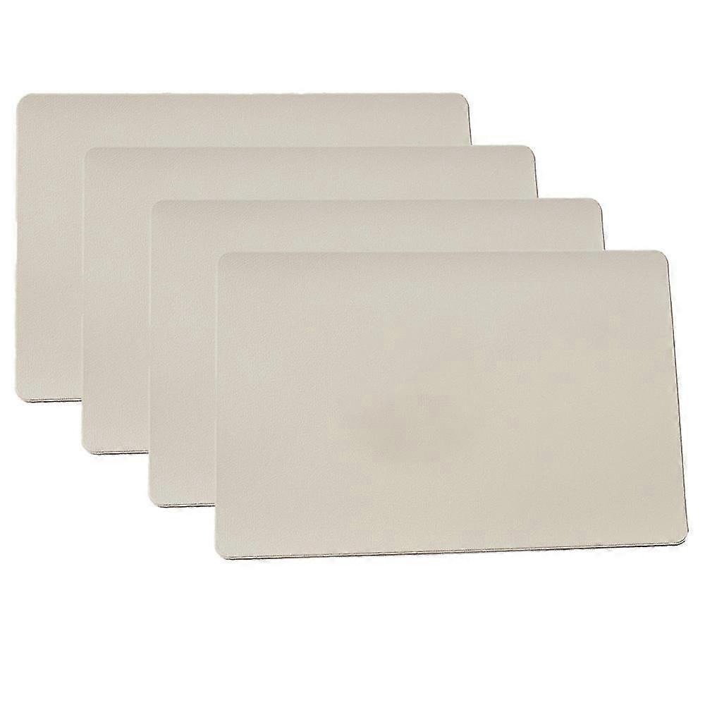 Leather Plmats, Table Mats, Set Of 4, Easy To Clean For Kitchen Dining Table,conference Table,8749