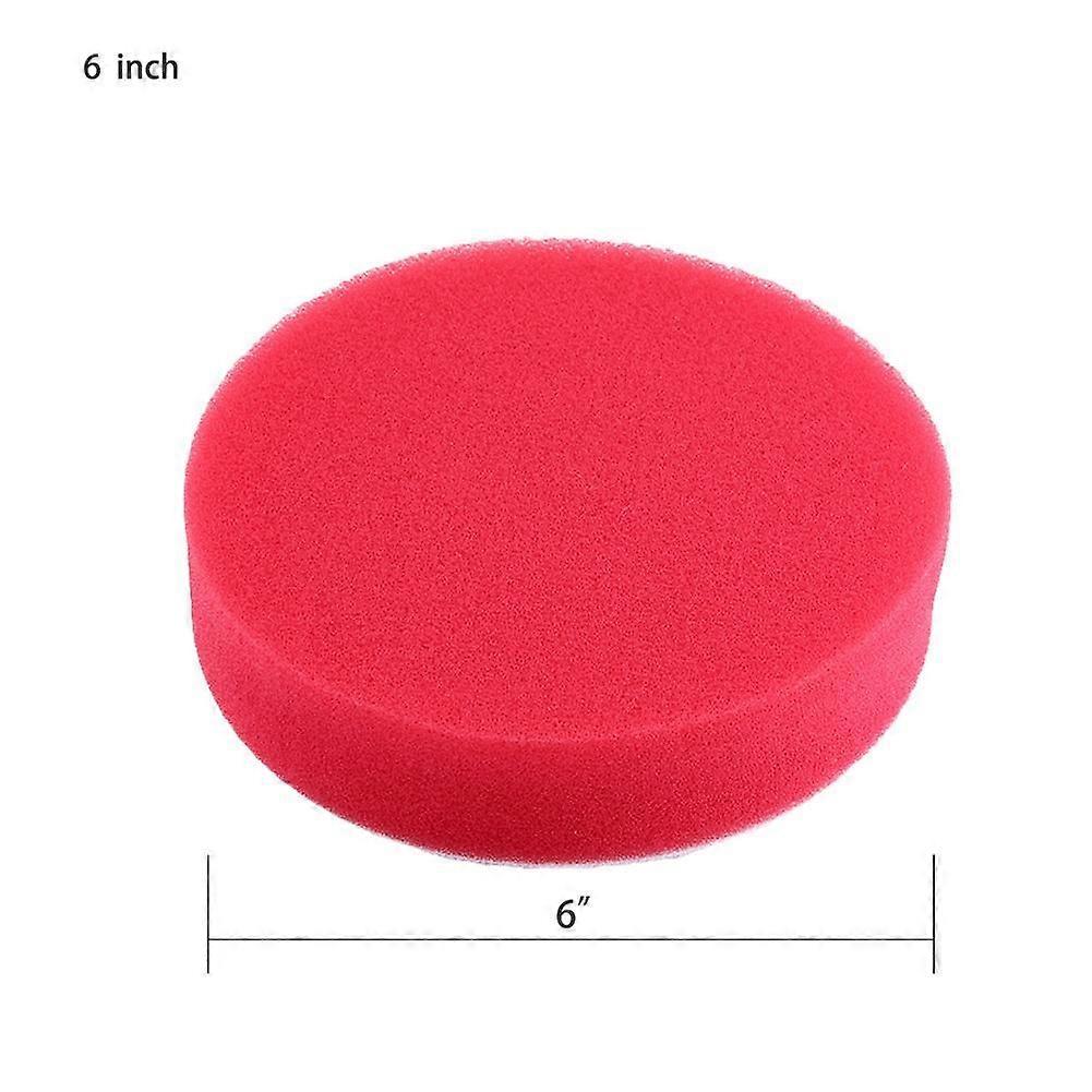 19Pcs 6" Sponge Buffing Polishing Waxing Pad Kit for Car Polisher Buffer with M14 Drill Adapter