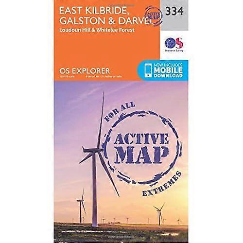 OS Explorer Map Active (334) East Kilbride, Galston and Darvel (OS Explorer Active Map)