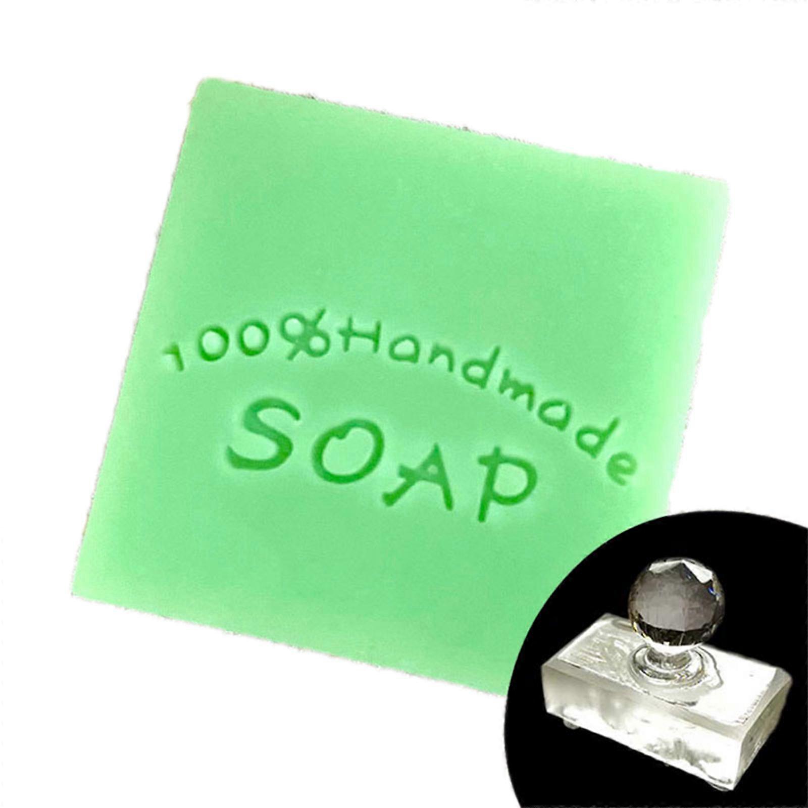 Handmade Soap Words Stamper Natural Soap Making Acrylic Chapter Party Favor for Creative Gifts for Kids Teen Boy Girl Ad