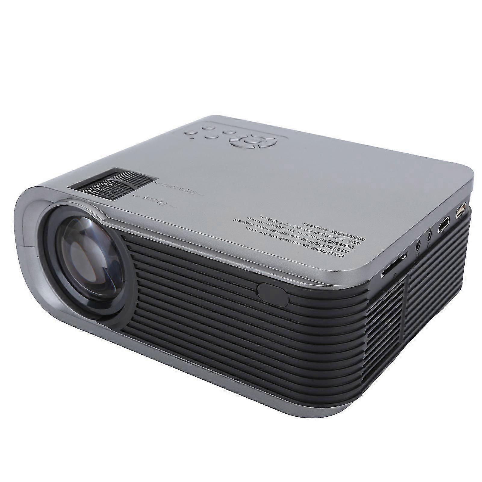Projector Silver For Android 6.0 Mini 1280x720p Portable Led Usb Projection H89 100-250vuk Plug
