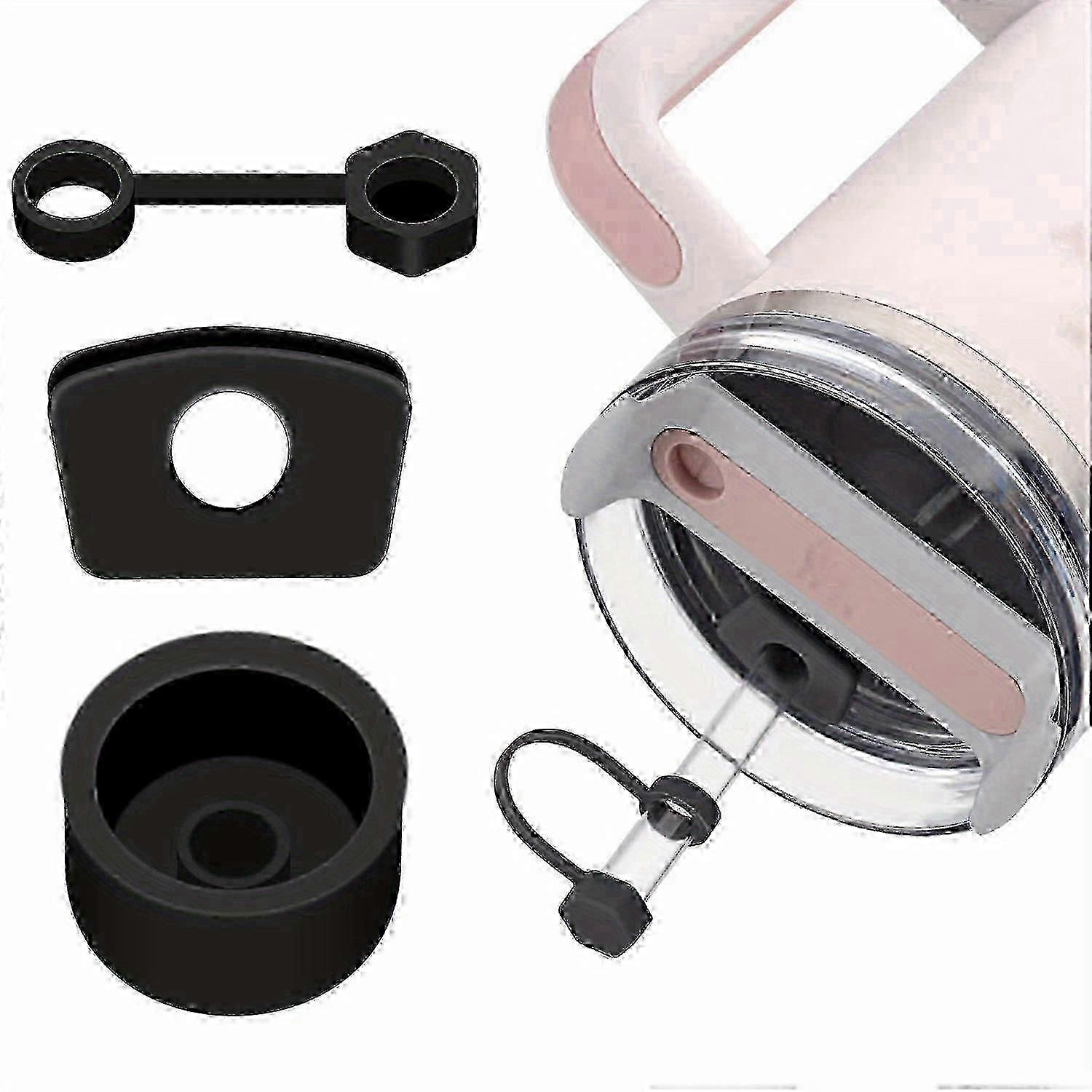 3Pcs Silicone Spill Proof Stopper Set - Keep Your Stanley Cup 2.0 40oz/30oz Tumbler Leak-Free