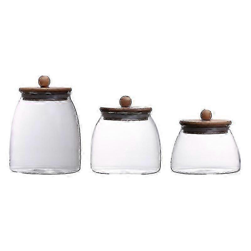 unique 3pcs Food Containers,  Moisture-proof Storage Jars