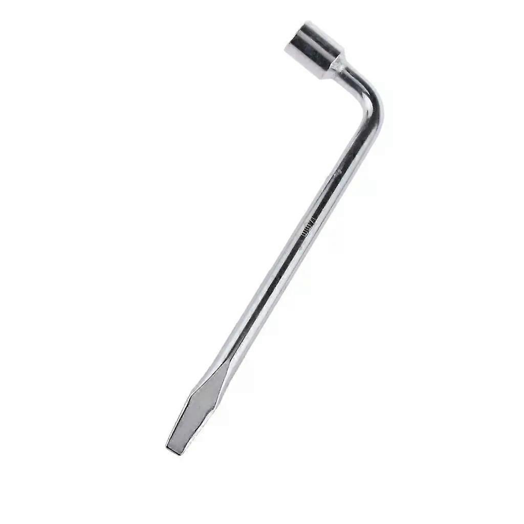 17mm Car Wheel Tire Tool Lug Nut Bolt Wrench Crank Tire Hex Key Spanner Stainless Steel compatible for Auto Vehicle RV Truck Trailer Camper MAXP