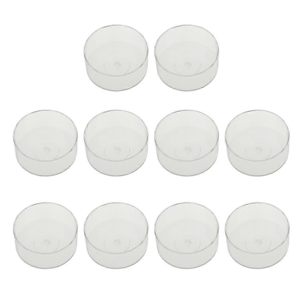 Empty Clear/Color PlasticTealight Cups Candle Molds
