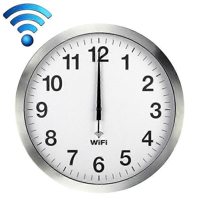 Automatic Time Synchronization Wifi Wall Clock, Size:12 Inch