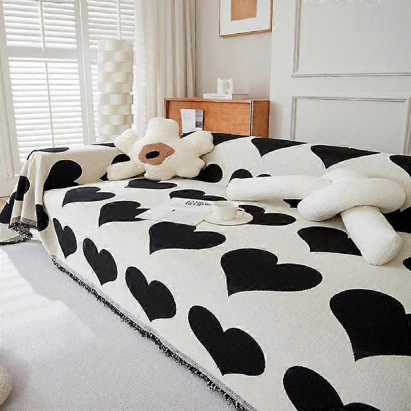 Chenille Love Sofa Cover Cloth Full Cover Sofa Towel Universal for All Seasons Simple All-inclusive Sofa Cover