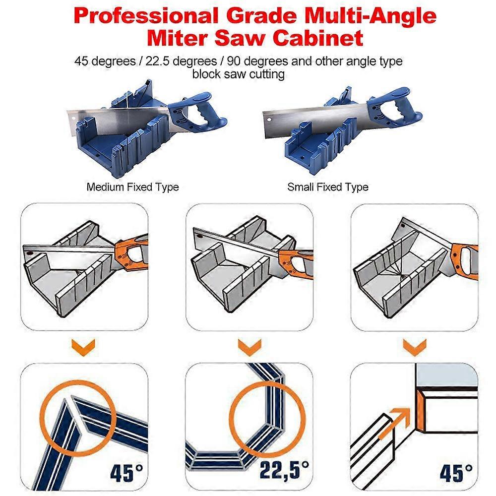 Multifunctional Woodworking Miter Saw Box Miter Saw Holder Saw Storage Mitre Box Back Saw Box 45 Deg