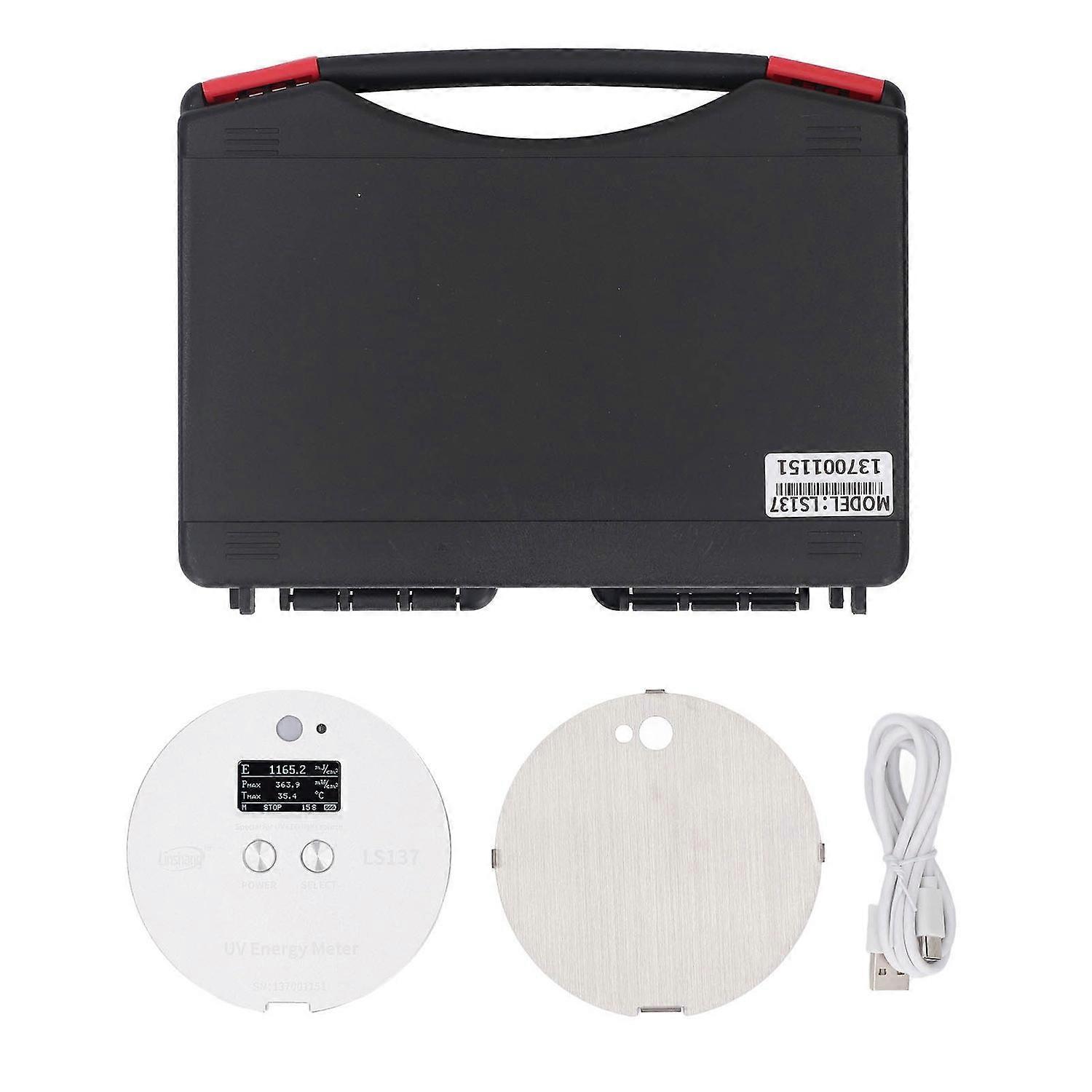 UV Energy Meter 315nm-400nm Range High Speed Sampling UV Strength Energy Temperature Detector