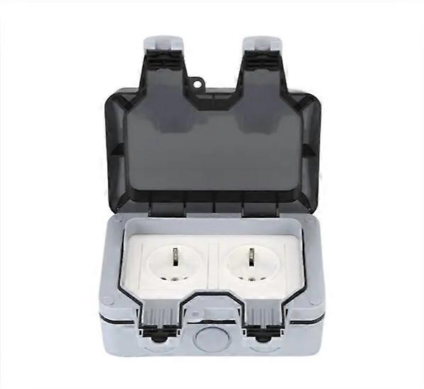 IP66 waterproof socket, weatherproof external sockets, external wall socket, waterproof junction box, double waterproof socket