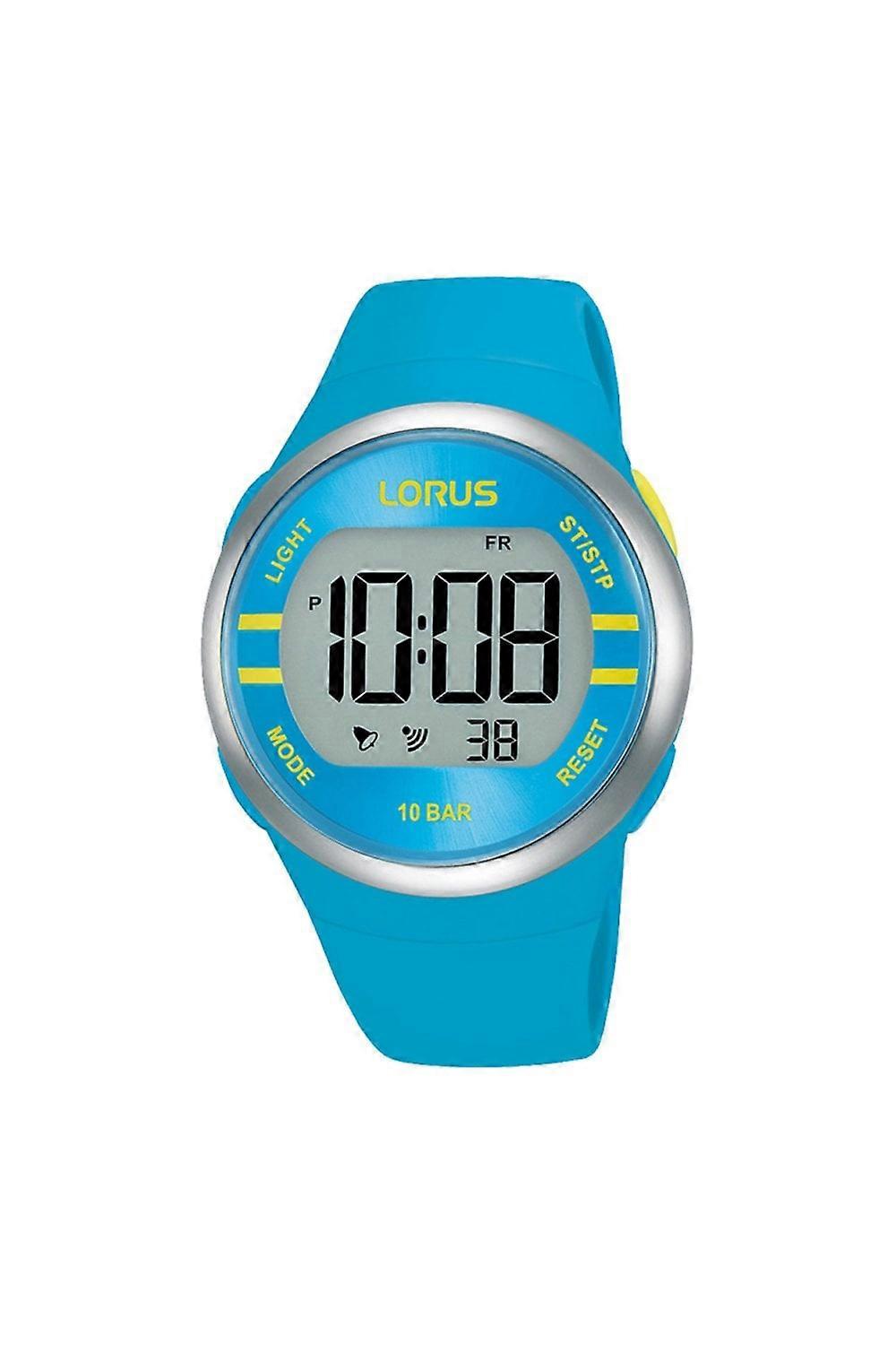Kids Lorus Blue Digital Watch With Silicone Strap R2341NX9