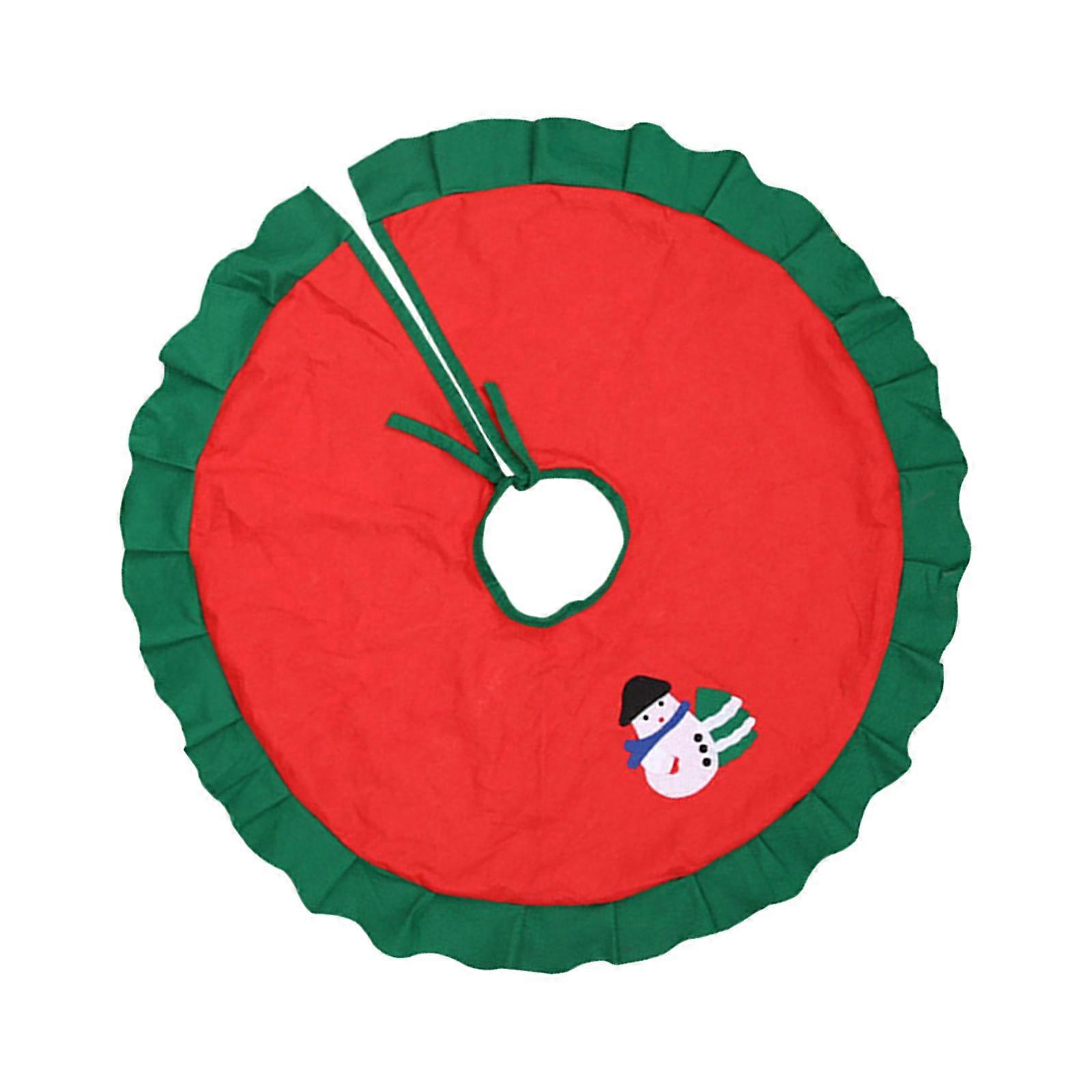 Christmas Tree Skirt Xmas Tree Skirt Base for Outdoor Inside Pattern Random