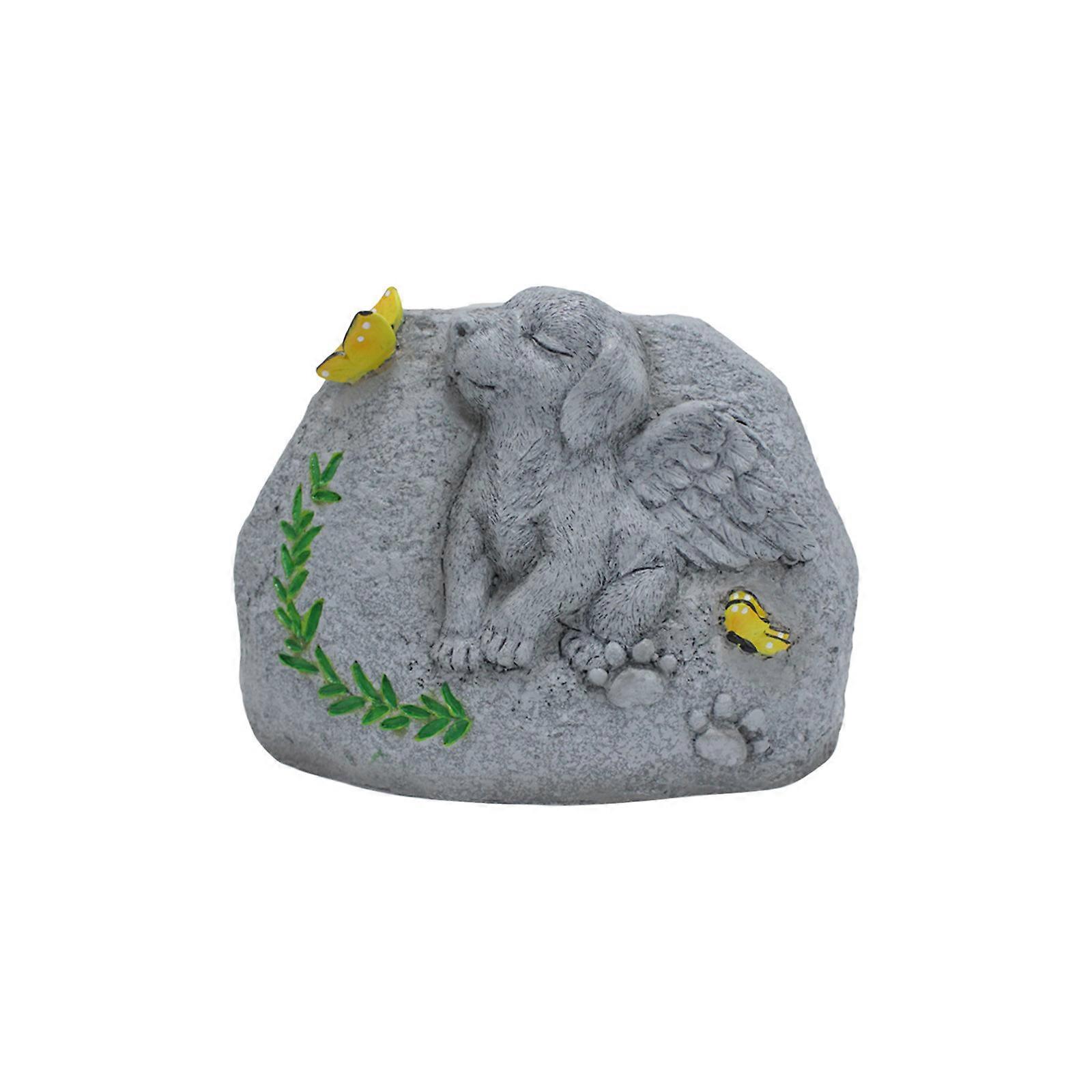 Pet Dog Monument Creatives Planter Resin Simulation Memorial Stone Planter Creativity