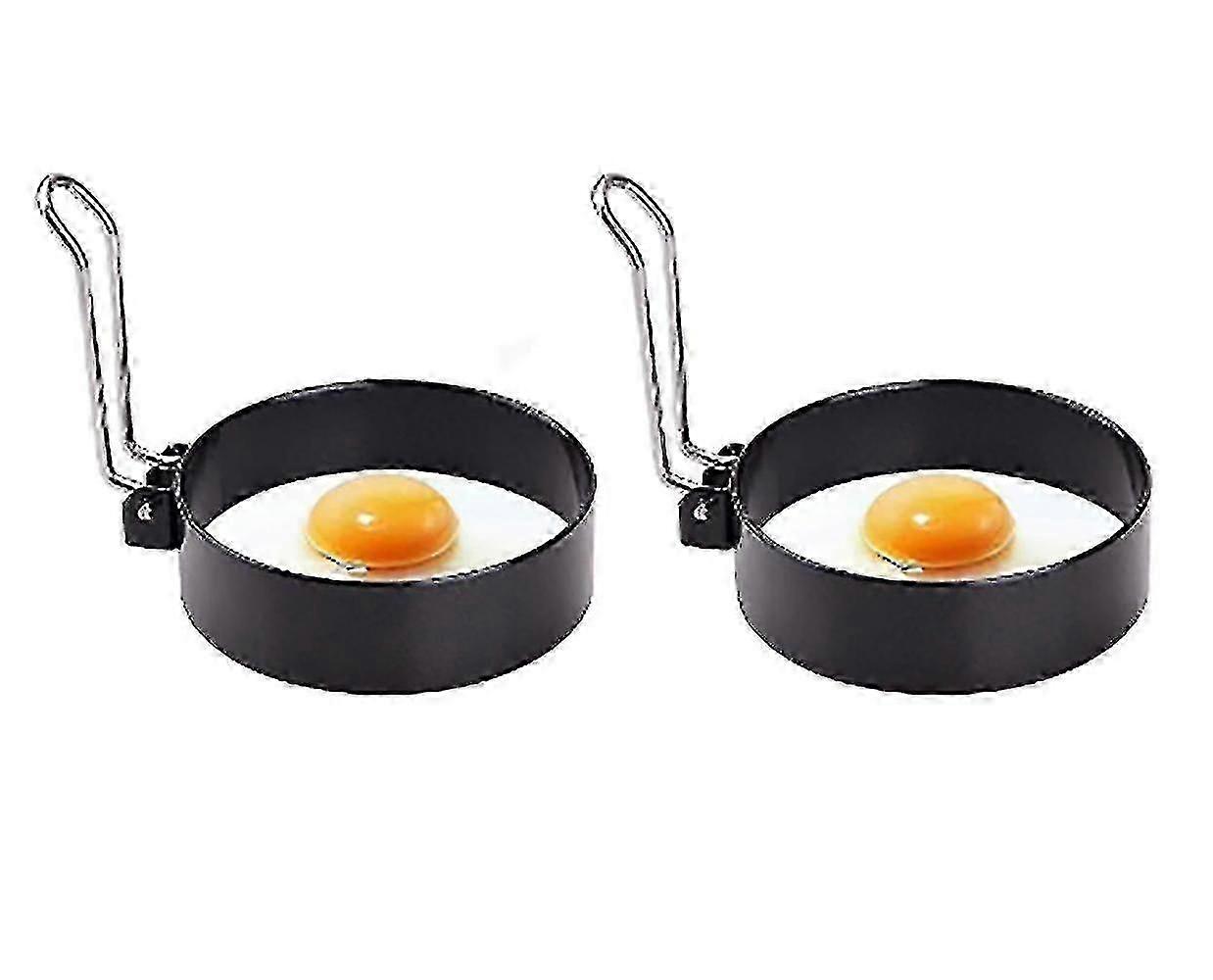 2er-Pack Eierringe, Antihaft-Eierringe, Ringe für pochierte Eier, Ringe zum Braten von Eiern