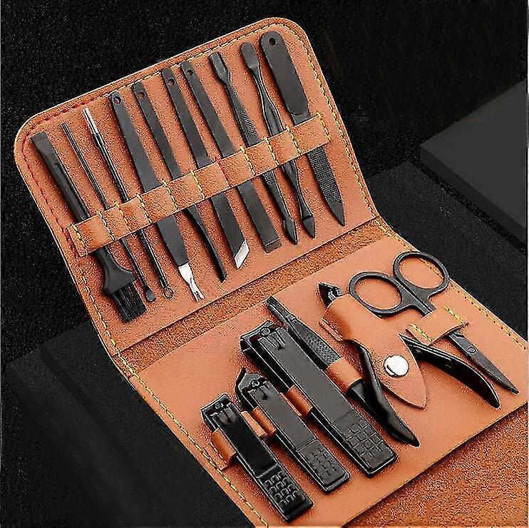 16pcs Stainless Steel Nail Clipper Tool Kit