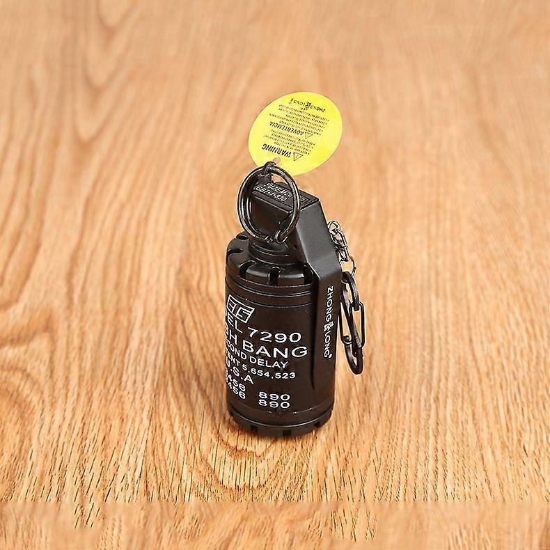 Trending Creative Grenade Shape Zhonglong No. 830 Windproof Inflatable Direct Flush Red Fire Lighter Cigarette Lighter Cross-Border