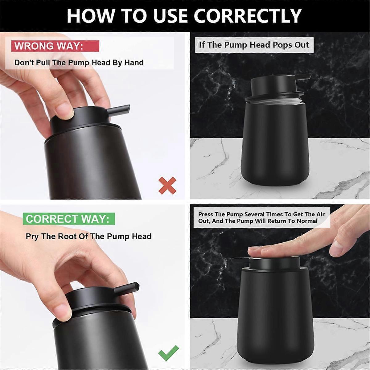 Foaming Soap Dispenser, 2 Pack Foam Hand Soap Dispenser