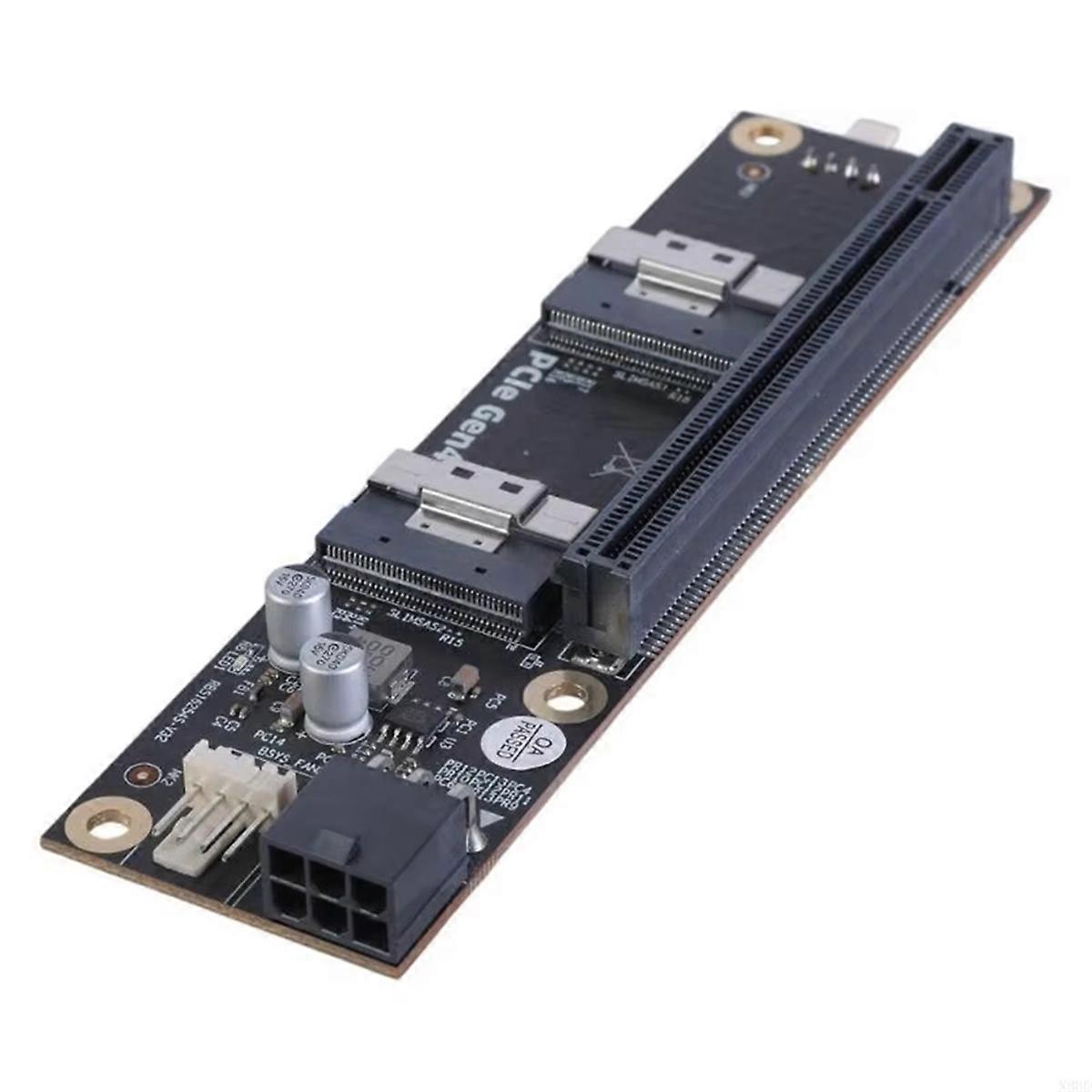 2 Port PCIe4.0 to SFF-8654 Converter SFF8654 Riser Card