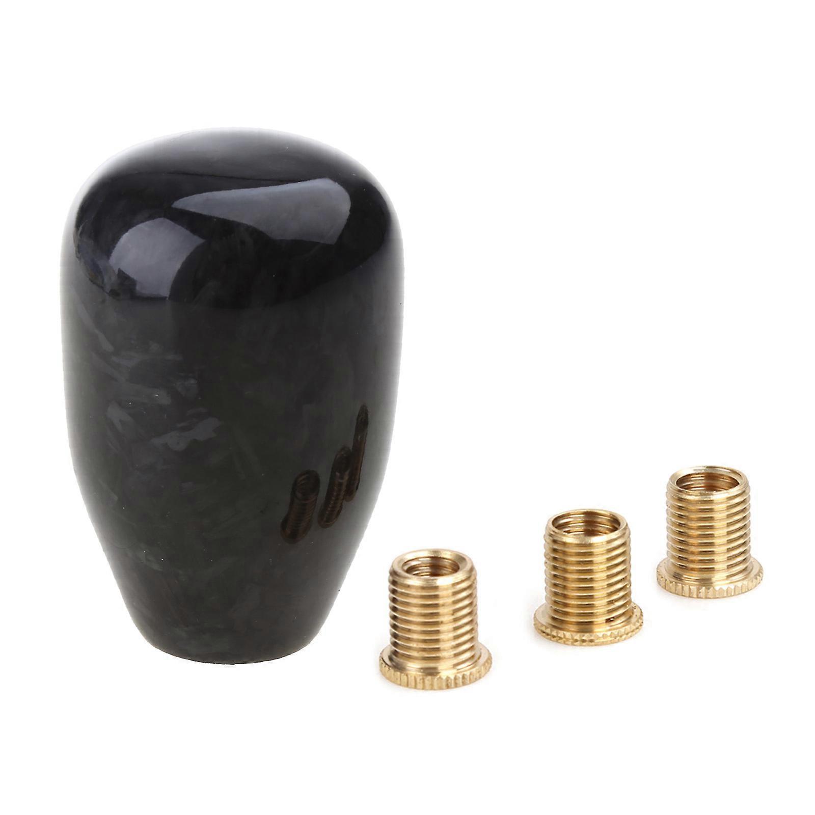 Universal Carbon Fiber Shift Knob Balls Racing Gear Shift Shifter Knob for Head Manual Transmission with M8 M10 M12 Adap Multicolor