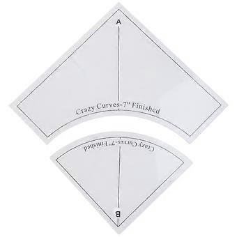 Quilting Ruler Acrylic Handmade Quilt Template Patchwork Ruler Shape Design for Pattern Makers Tailors DIY Arts Crafts
