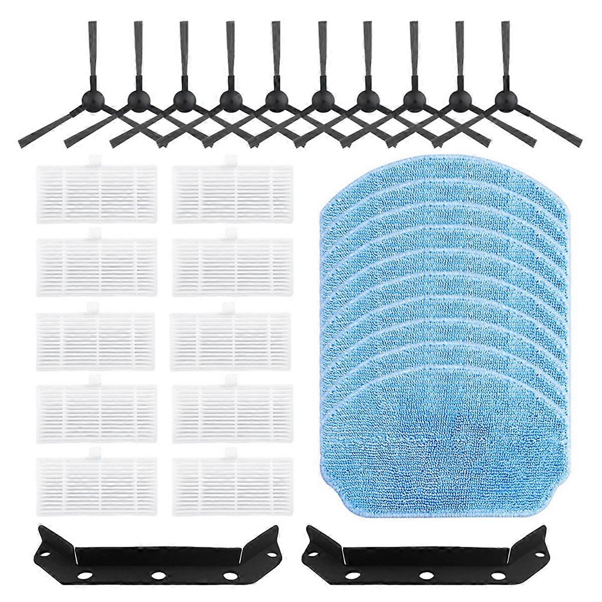 Compatible For VCR04W Side Brush Hepa Filter Mop Cloth