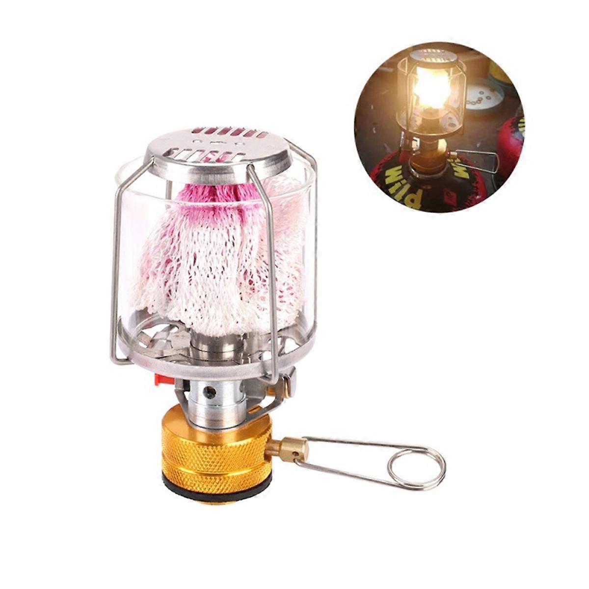 Mini Gas Lamp Outdoor Camping Lantern Tent Lamp Flashlight Hanging