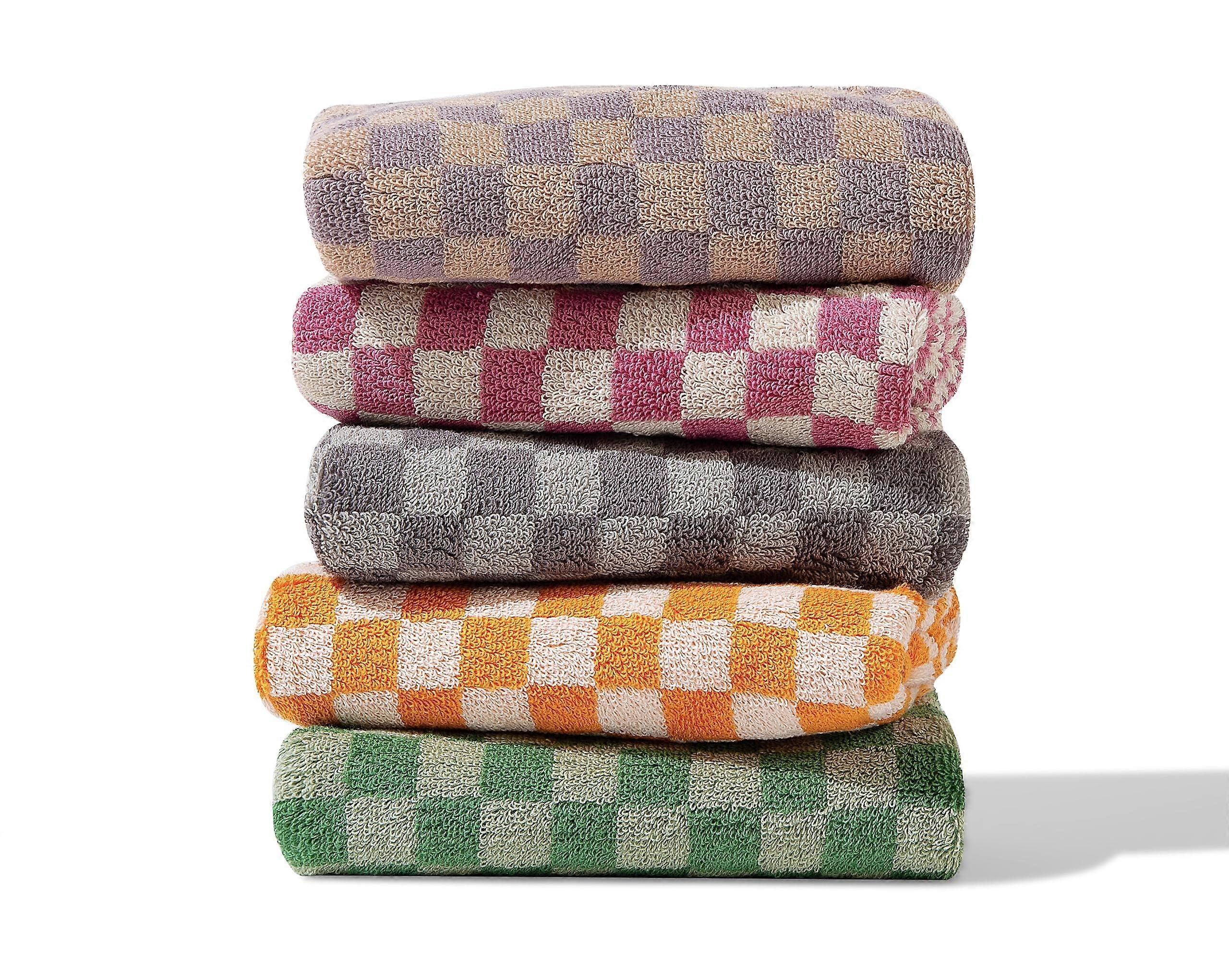 5 Towels Luxurious Soft Cotton Hand Towels for Bathroom and Kitchen