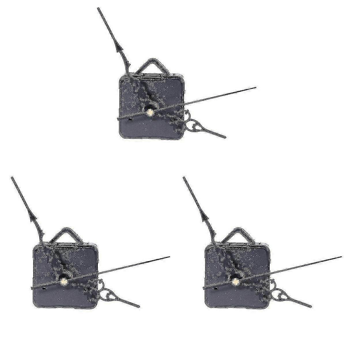 3pcs Silent Clock Movement Kit for DIY Wall Clocks - Easy Install, Elegant Design, Accurate Timekeeping