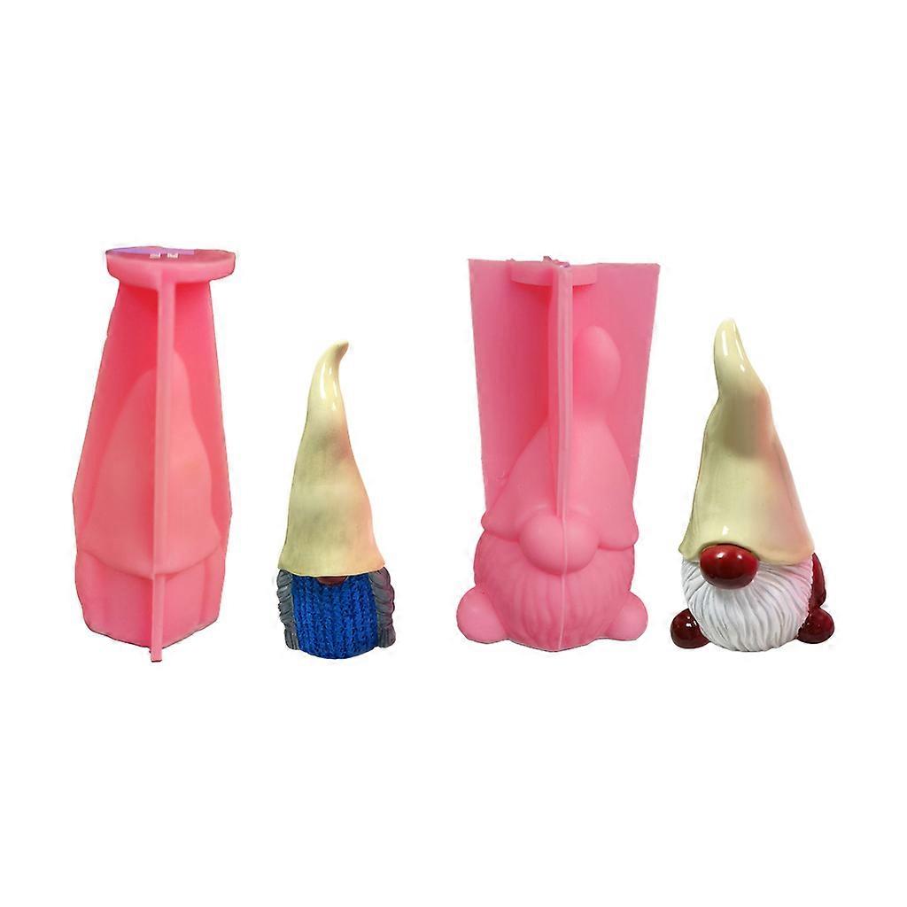 3D Gnome Statue Epoxy Resin Mold Aromatherapy Plaster Soap Silicone Mould DIY Crafts Home Ornaments Casting Tool