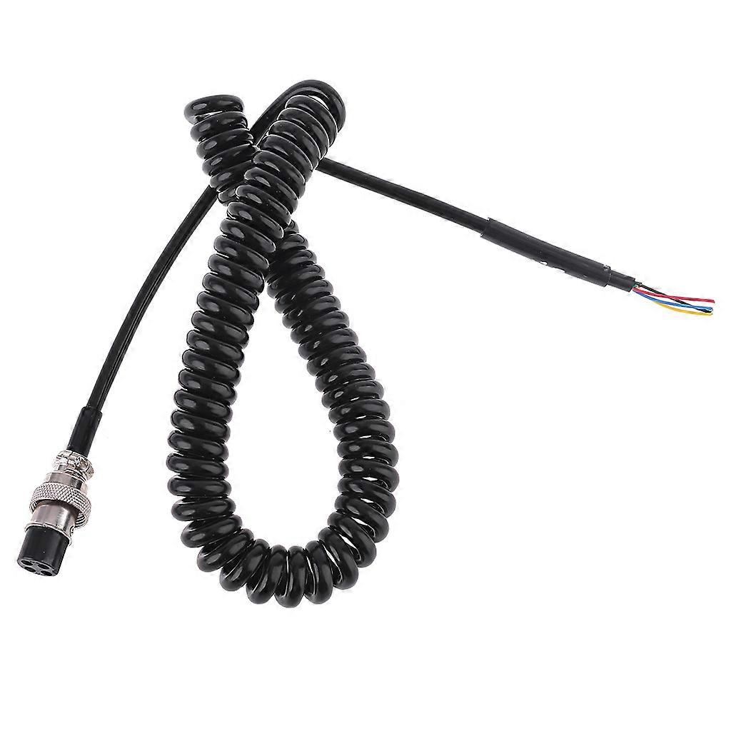 Ανταλλακτικό καλώδιο 4P για PR550 PR3100 PR4000 MRHH100 CB Radio Speaker Μικρόφωνο Αξεσουάρ αυτοκινήτου Walkie Talkie Μαύρο