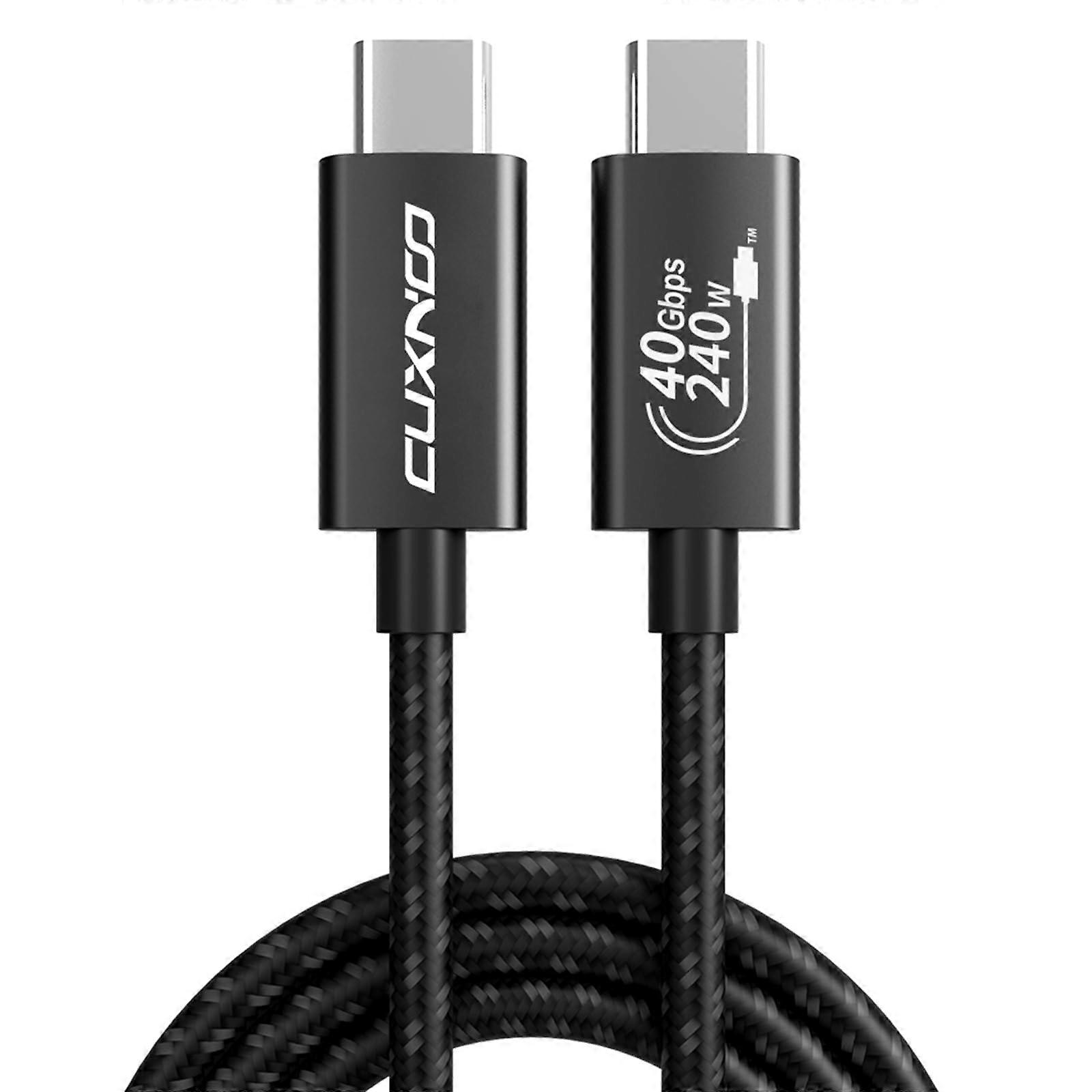 USB 4 Cable Replacement for Thunderbolt 4/3 Cable Support 8K HD Display, 40 Gbps Data Transfer