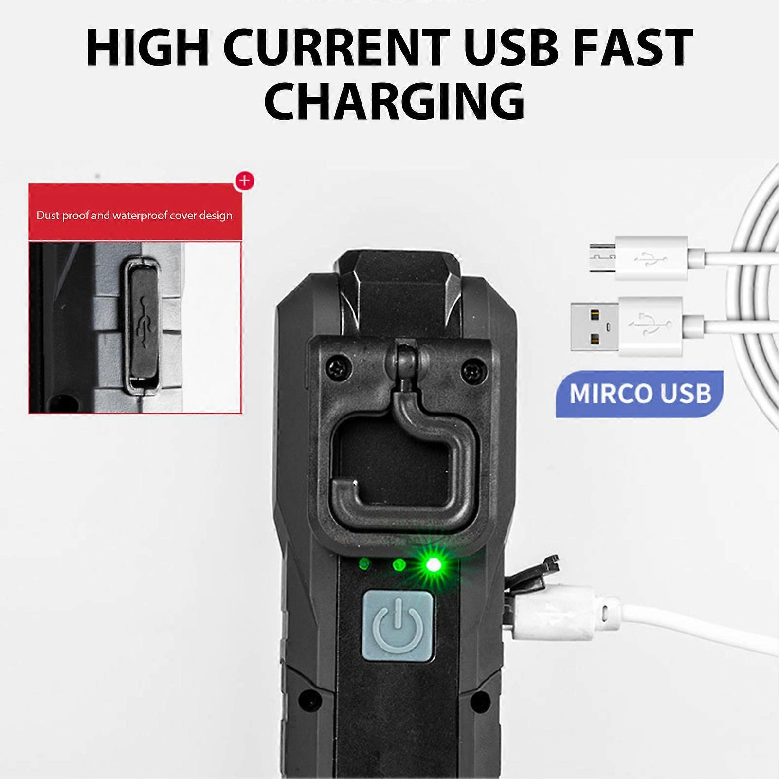 LED Working LIght with Magnet Multifunctional Rechargeable Powerful Flashlight