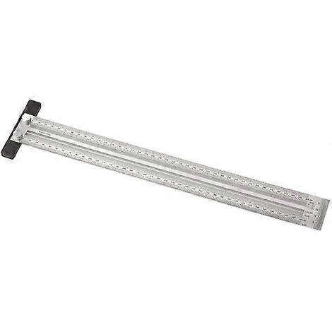 High Precision Scale Ruler Marking Ruler T-Type Hole Ruler Right Angle Ruler Multifunctional Stainless Steel Woodworking Ruler Line Mark Gauge Carpent
