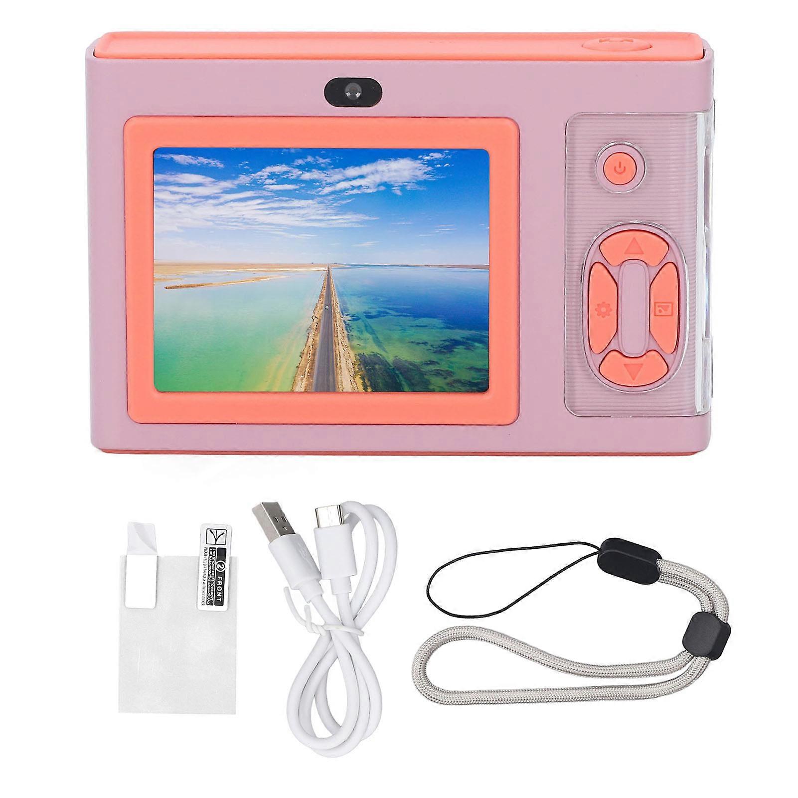 Digital 2.4 Inch Screen 1080P HD Dual Lens 4X Zoom Digital Camera with MP3 Player and LED Fill Light
