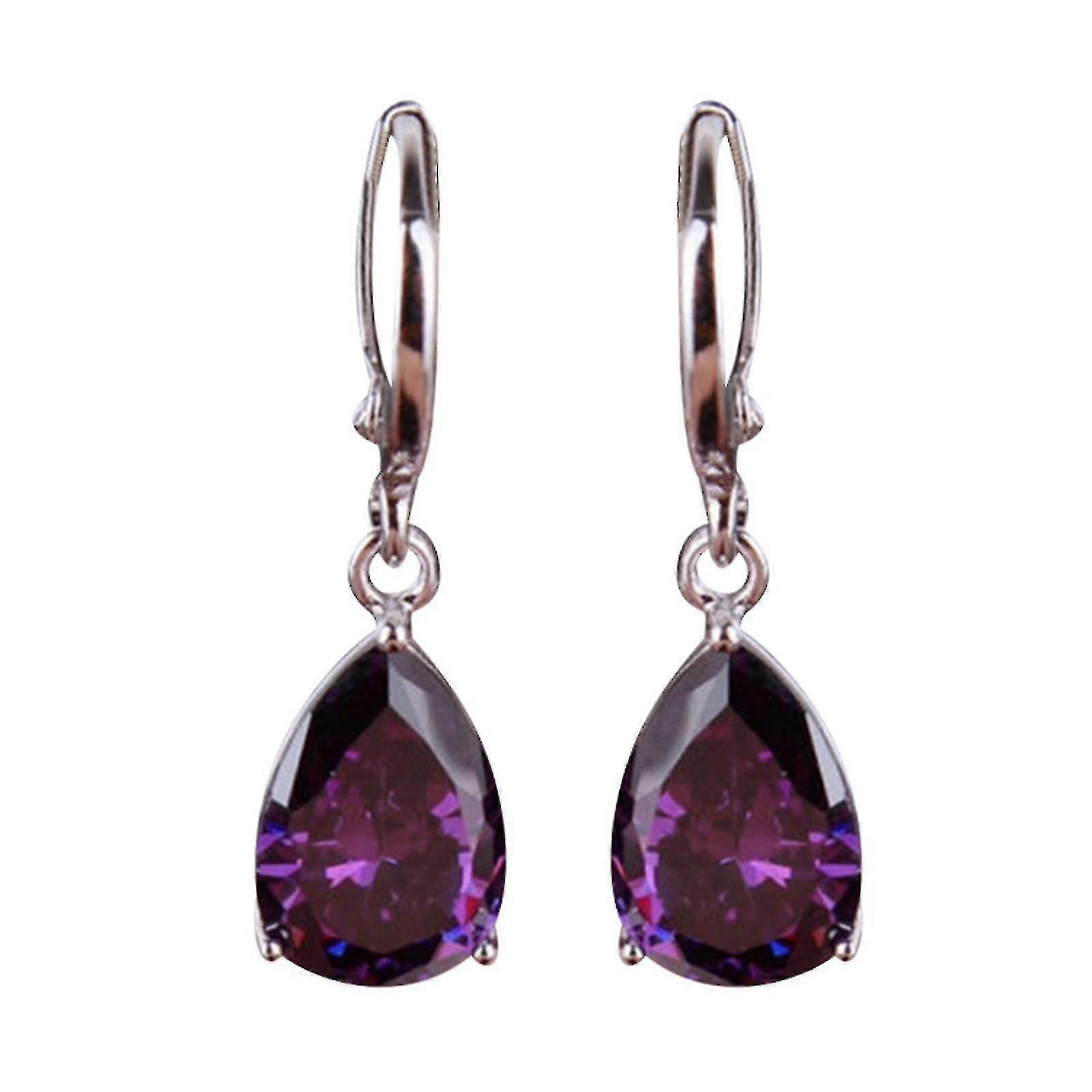 Damenmode Bunte Diamant Wassertropfen Ohrstecker Schmuck