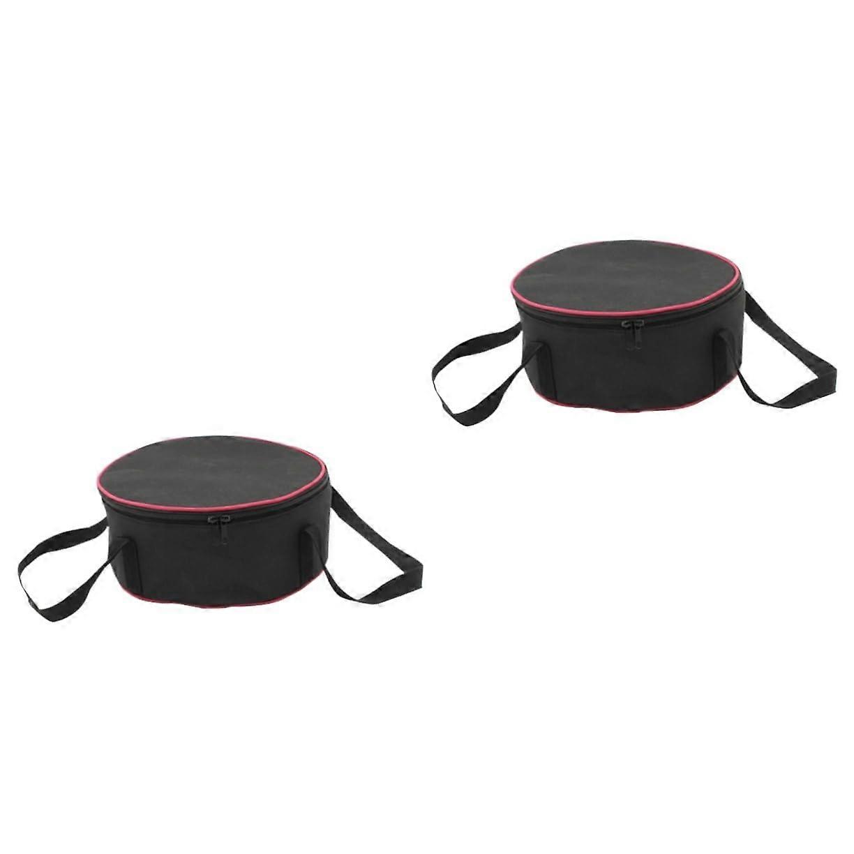 Pcs Large Camping Bowl Pan Set Picnic BBQ Carrying Kitchen Case Tools Storage Bag Pot Bag Double Zipper