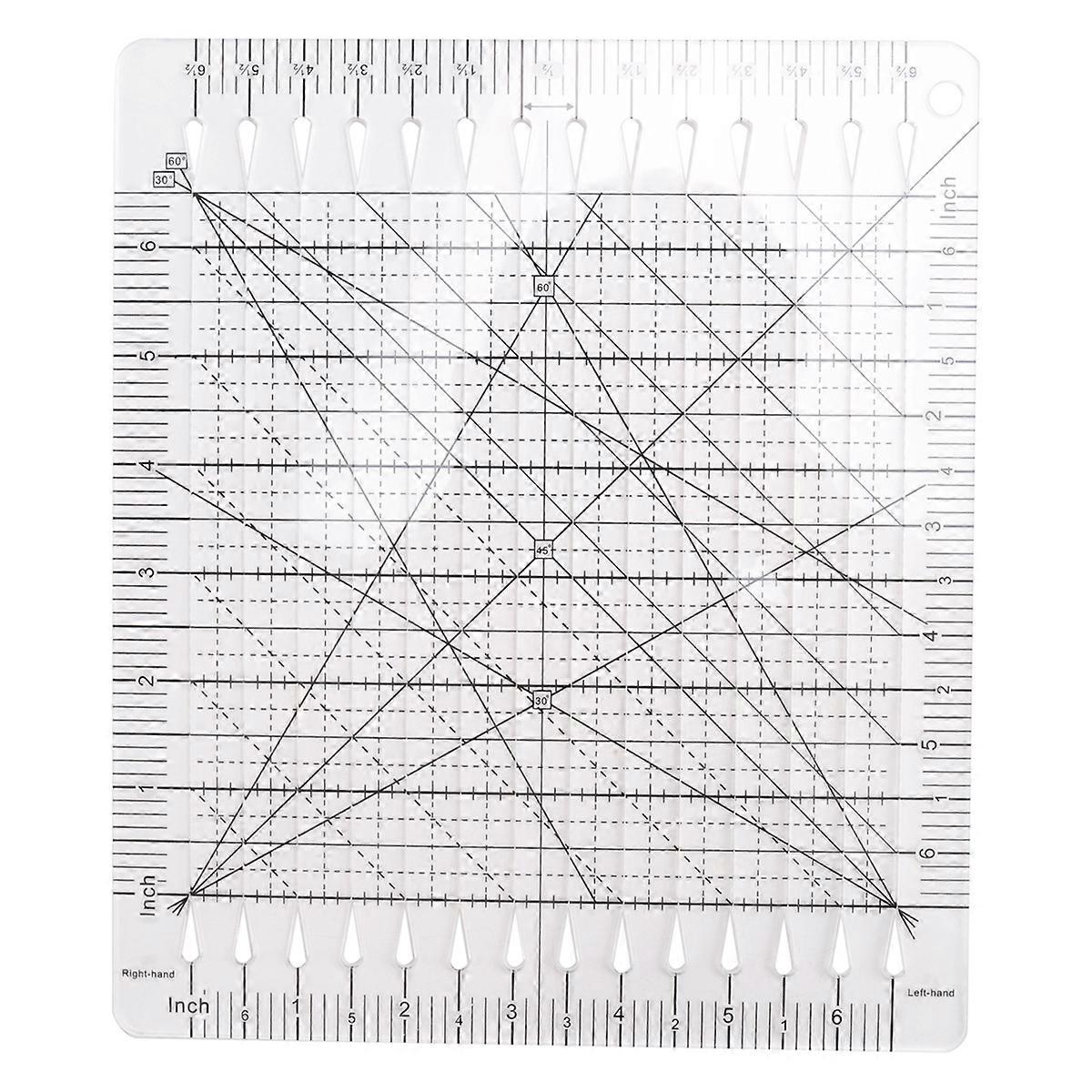 Sewing Ruler Fabric Cutting Ruler Quilting Supplies Tools DIY 6 Inch