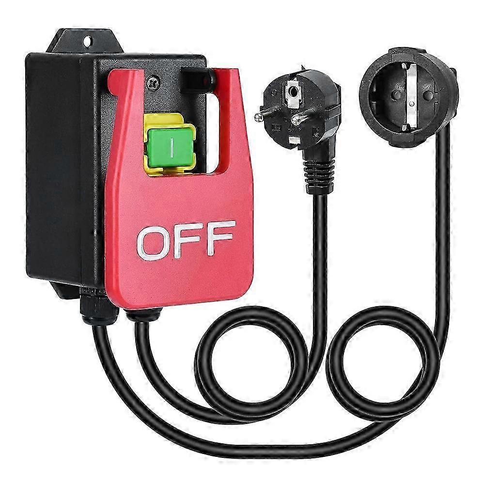 220V Single Phase on/Off Switch, for Quick Emergency Stops EU Plug