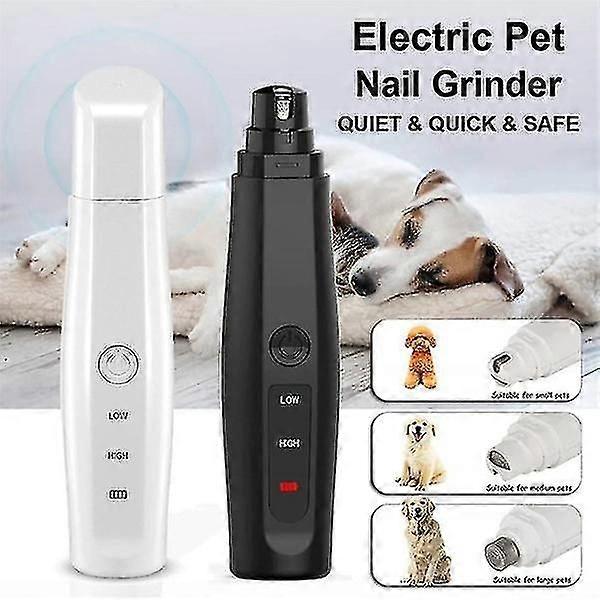 Pet Nail Sharpener Beauty Electric Manicure Black And White Automatic Pet Dog And Cat Nail Sharpener