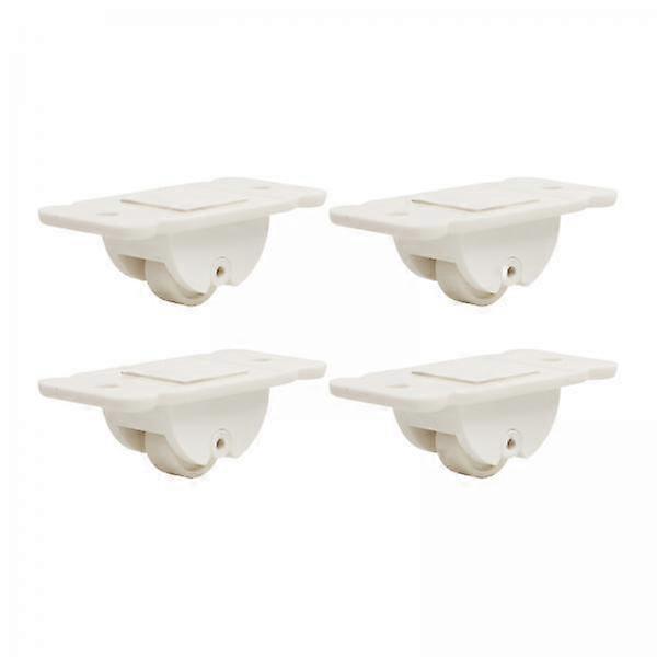 3x 4Pcs Mini Self Sticky Wheels Caster Universal Plastic Material Accessory for