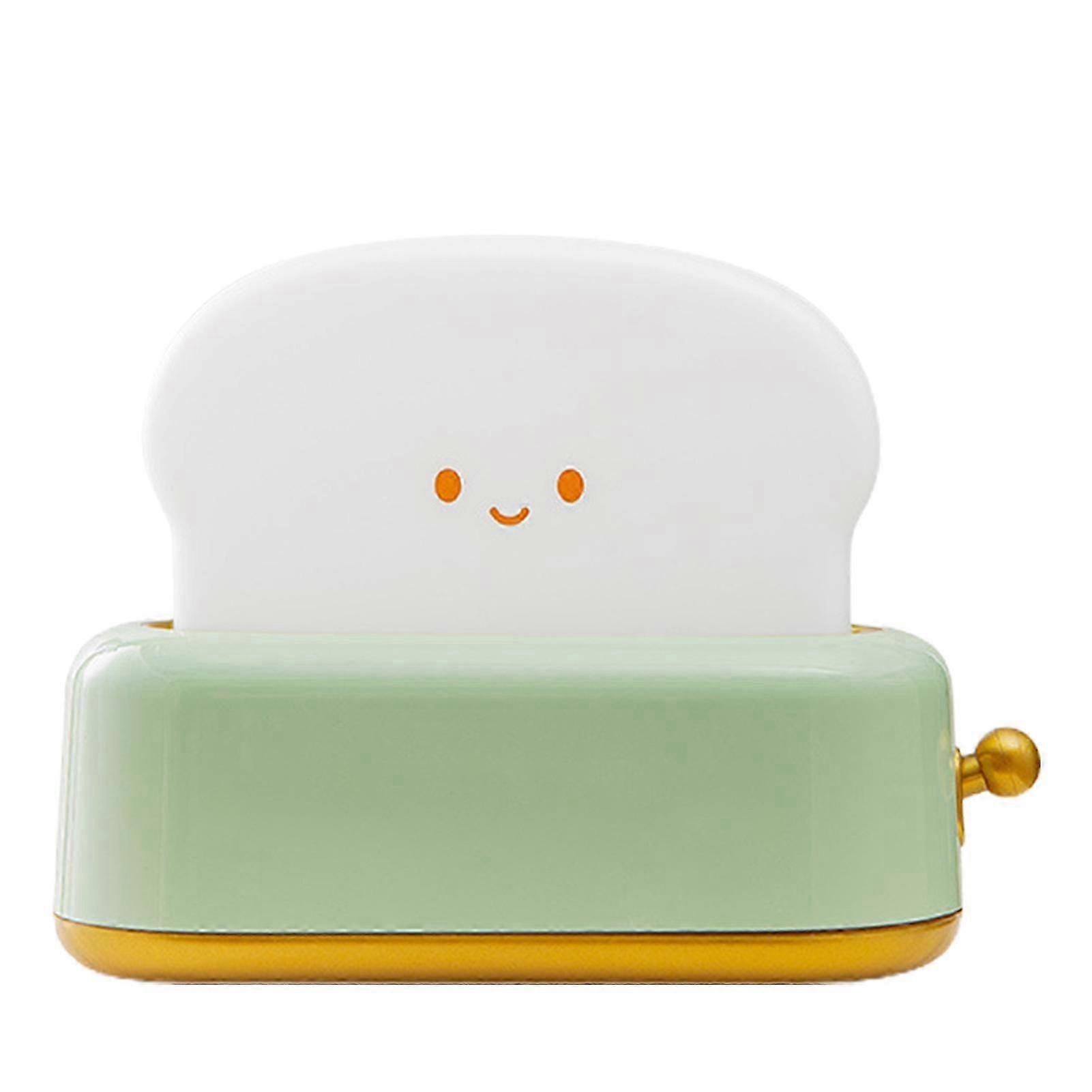 Creative Toast Night Light USB Rechargeable Timing LED Cute Sleep Lamp