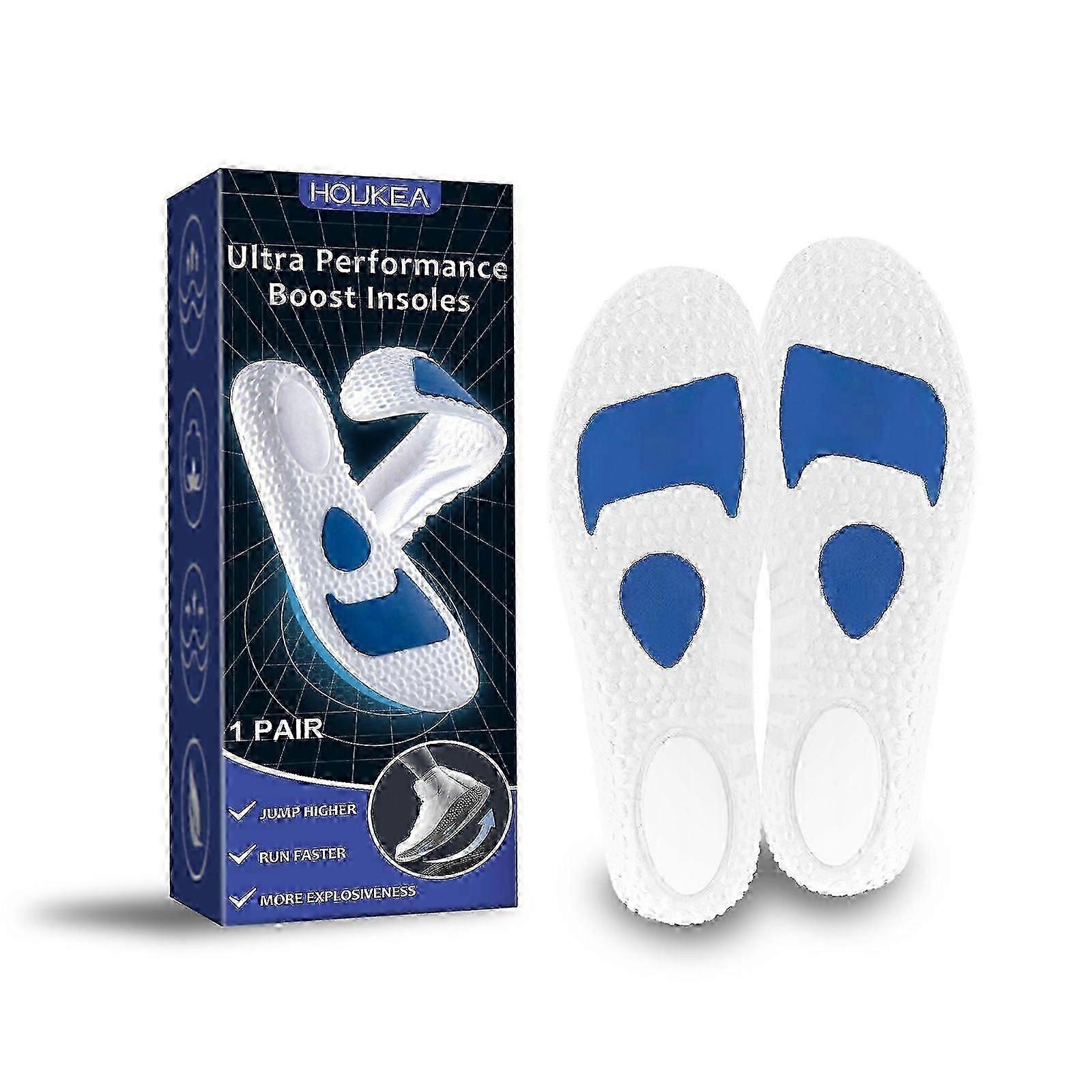 Ultra Performance Boost Insoles, Soft And Comfortable Elastic Insoles For Outdoor Sports Running Wear Resistant Non-Slip Care Insoles