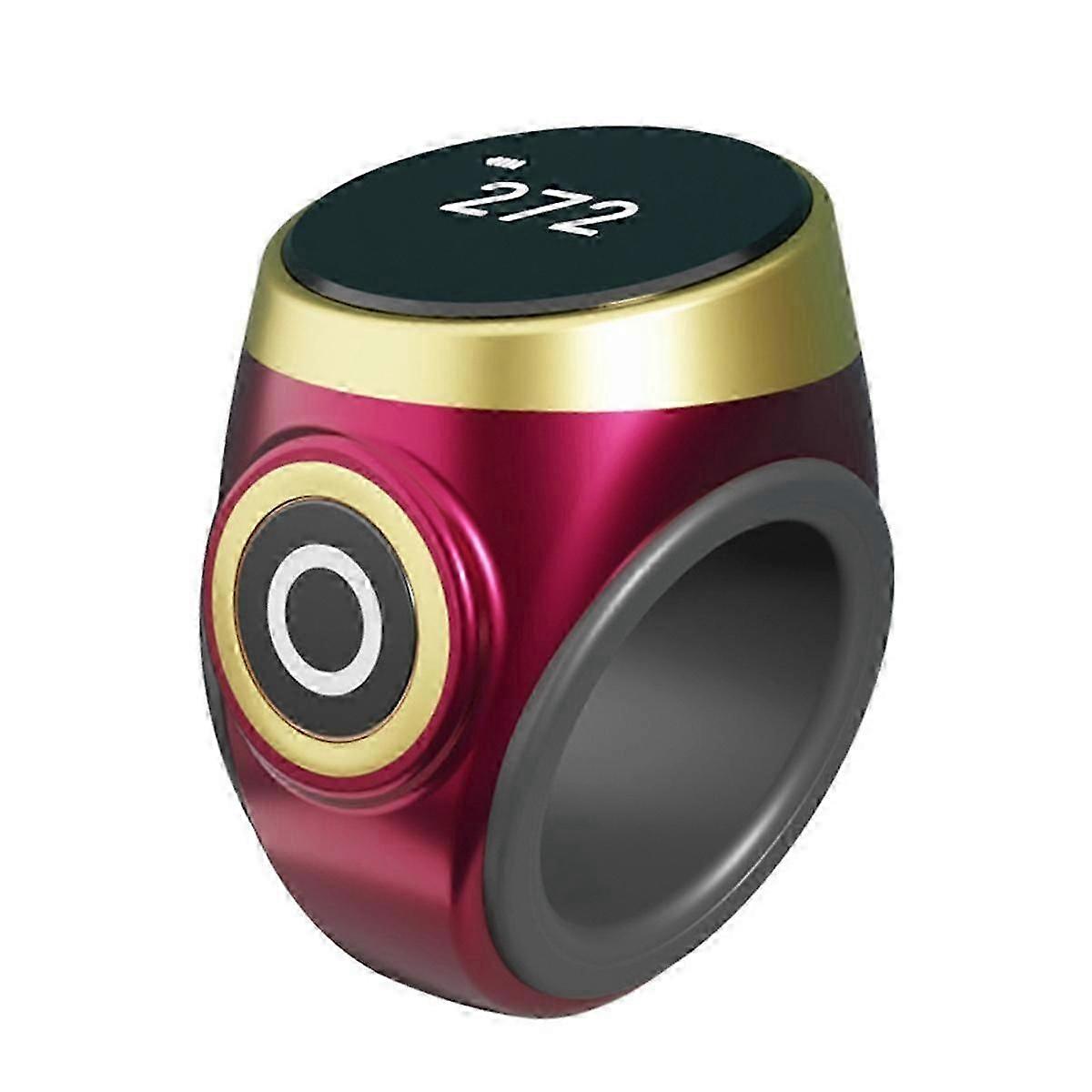 Hand Press Electronic Digital Counting Counter Ethnic Style Portable Points Rechargeable Ring Ring