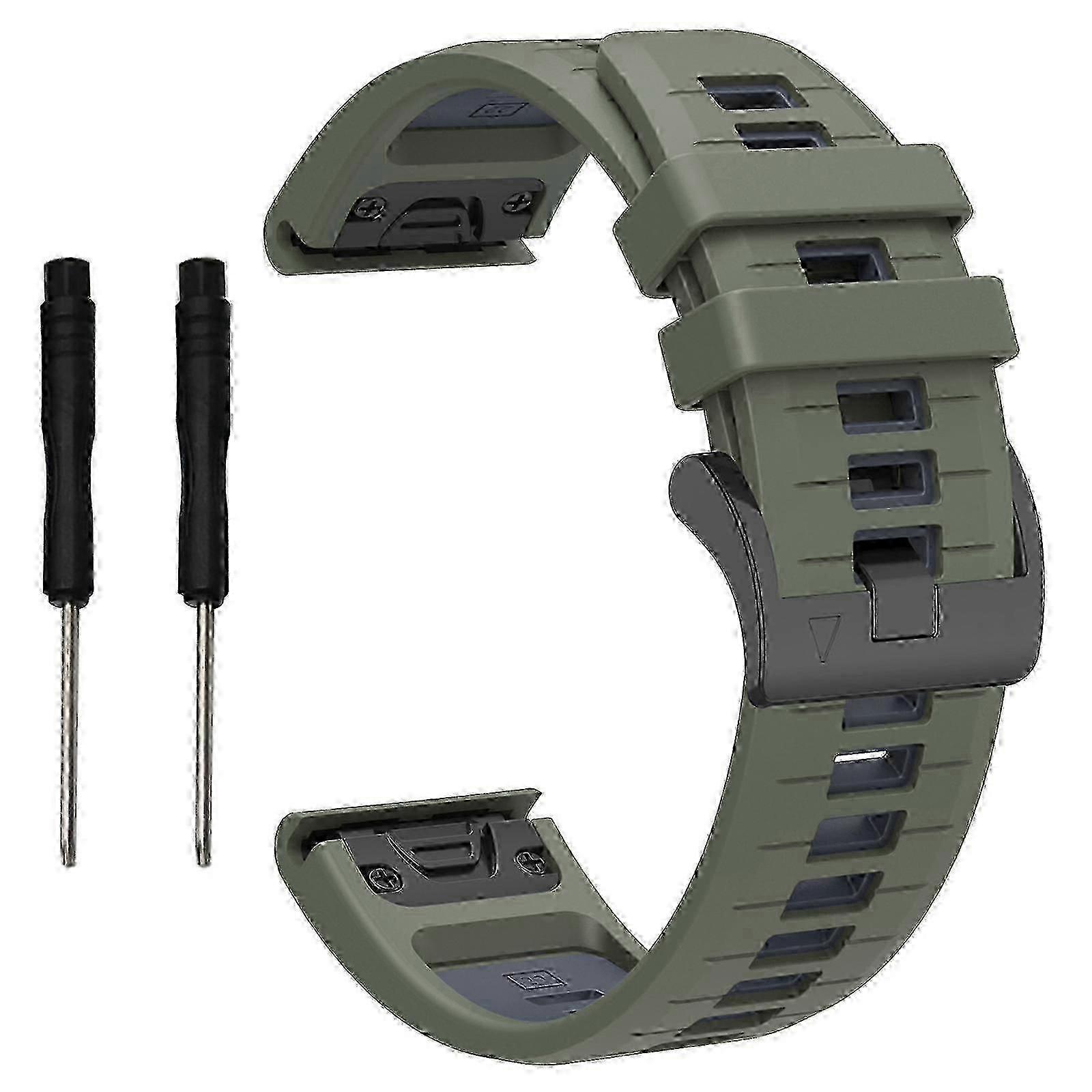 Garmin Fenix 8 51mm Enduro 3 Fenix 7x and 7x Pro Quick-Release Dual-Color 26mm Silicone Wristband with Durable Bracelet