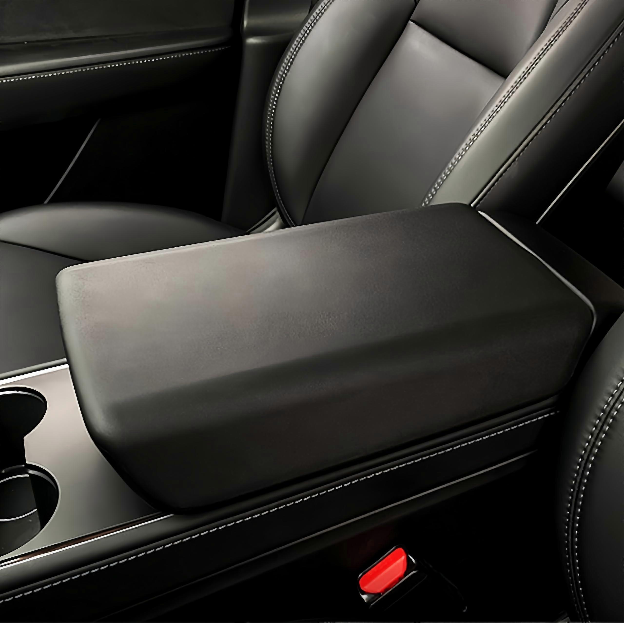 Center Console Armrest Cover Designed for Tesla Model 3 2017, Model Y ,Tesla Model 3 Model Y Center Console Accessories Black