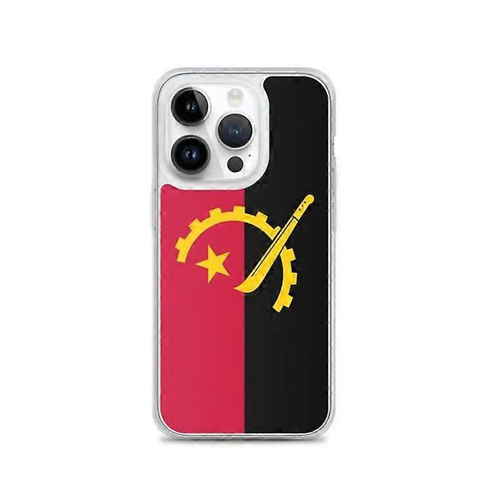 iPhone Case - Angola - Flag - Flexible - Multi-color - Compatible with iPhone 14 Pro